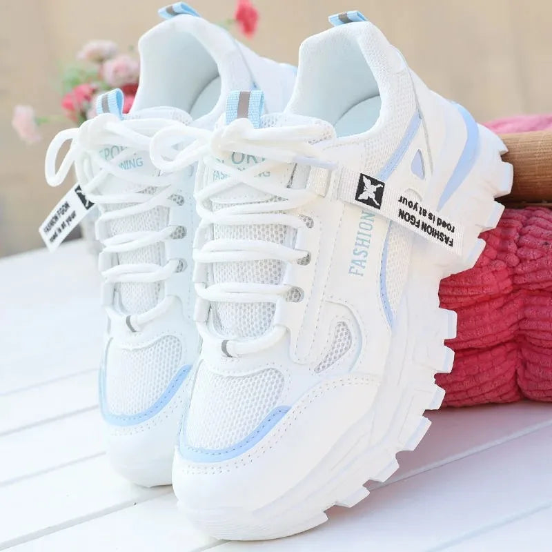 2025 Breathable Wedge LaceUp Sneakers for Women Provain Shop