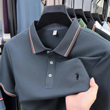 Luxury Pony Embroidery Mens Summer Business Casual Polo Provain Shop