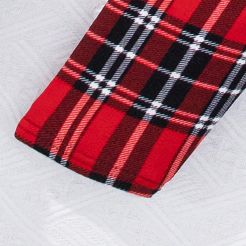 Cute Plaid Princess Winter Party Dress Set Provain Shop