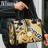 Classic Geometric Pillow Tote Spacious Microfiber Messenger Bag Provain Shop
