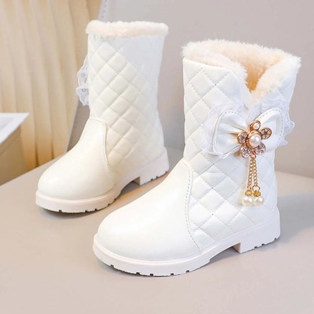 Chic Bow Warm Winter Ankle Boots for Girls Provain Shop