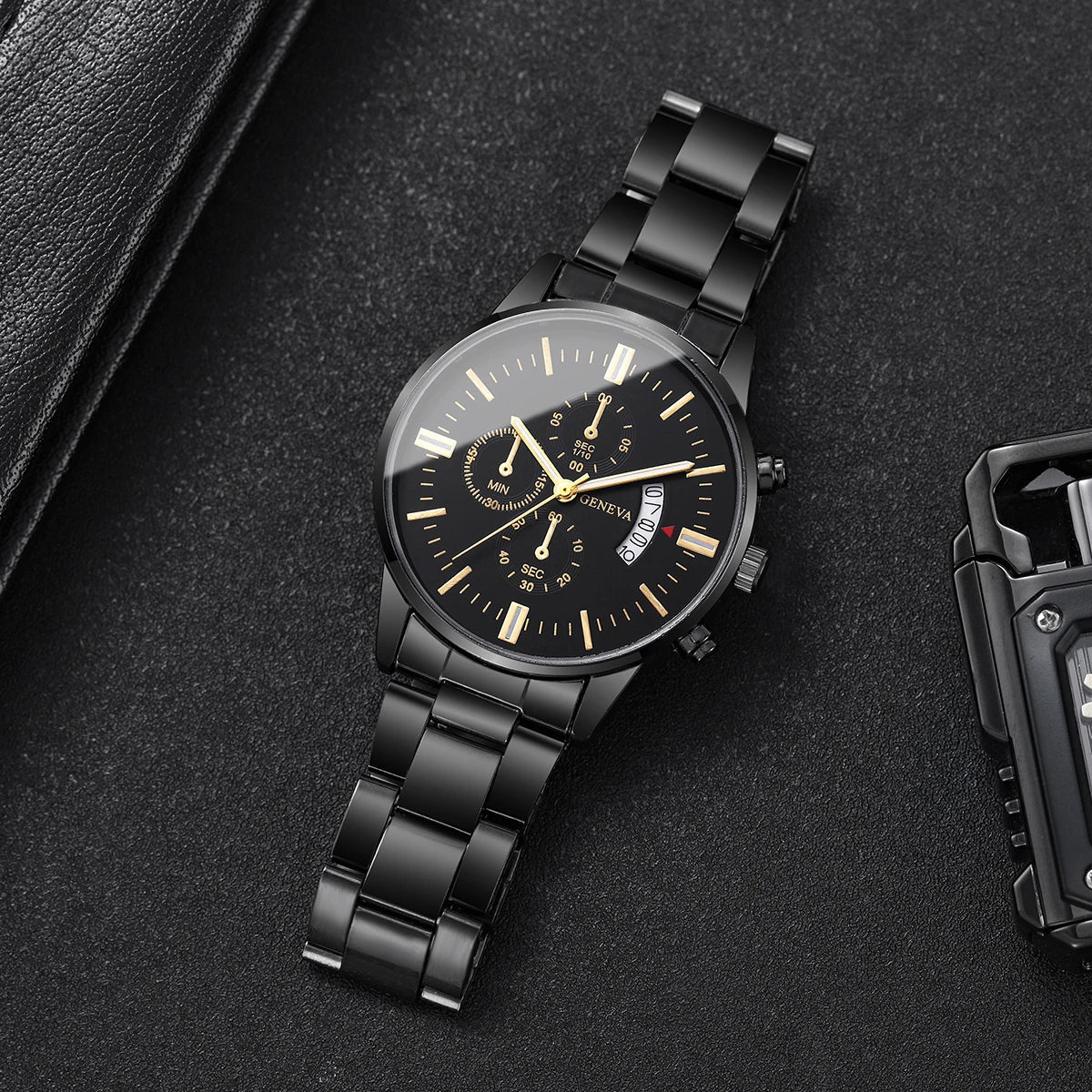 Luxury Stainless Steel Mens Calendar Quartz Business Watch Provain Shop