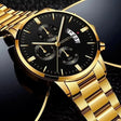 Luxury Stainless Steel Mens Calendar Quartz Business Watch Provain Shop