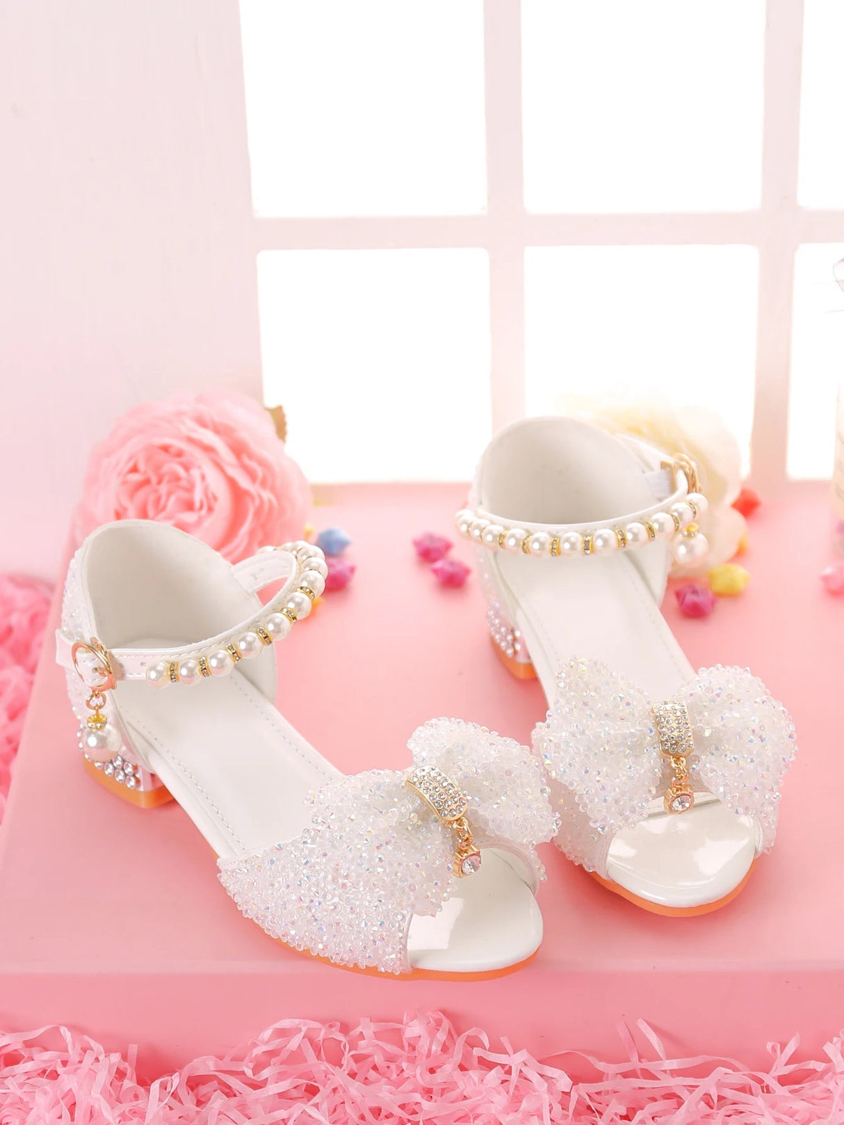 Sparkling Formal Girls Dress Sandals for Fashion Shows Provain Shop