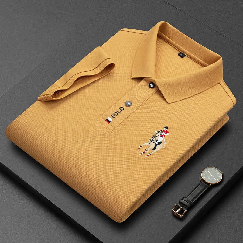 Paul Brand Mens Summer Embroidery Polo Shirt Provain Shop