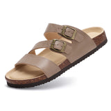 Litfun Womens Leather Cork Arch Support Beach Slides Provain Shop