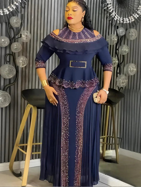 Elegant Plus Size African Luxury Party  Wedding Gowns Provain Shop