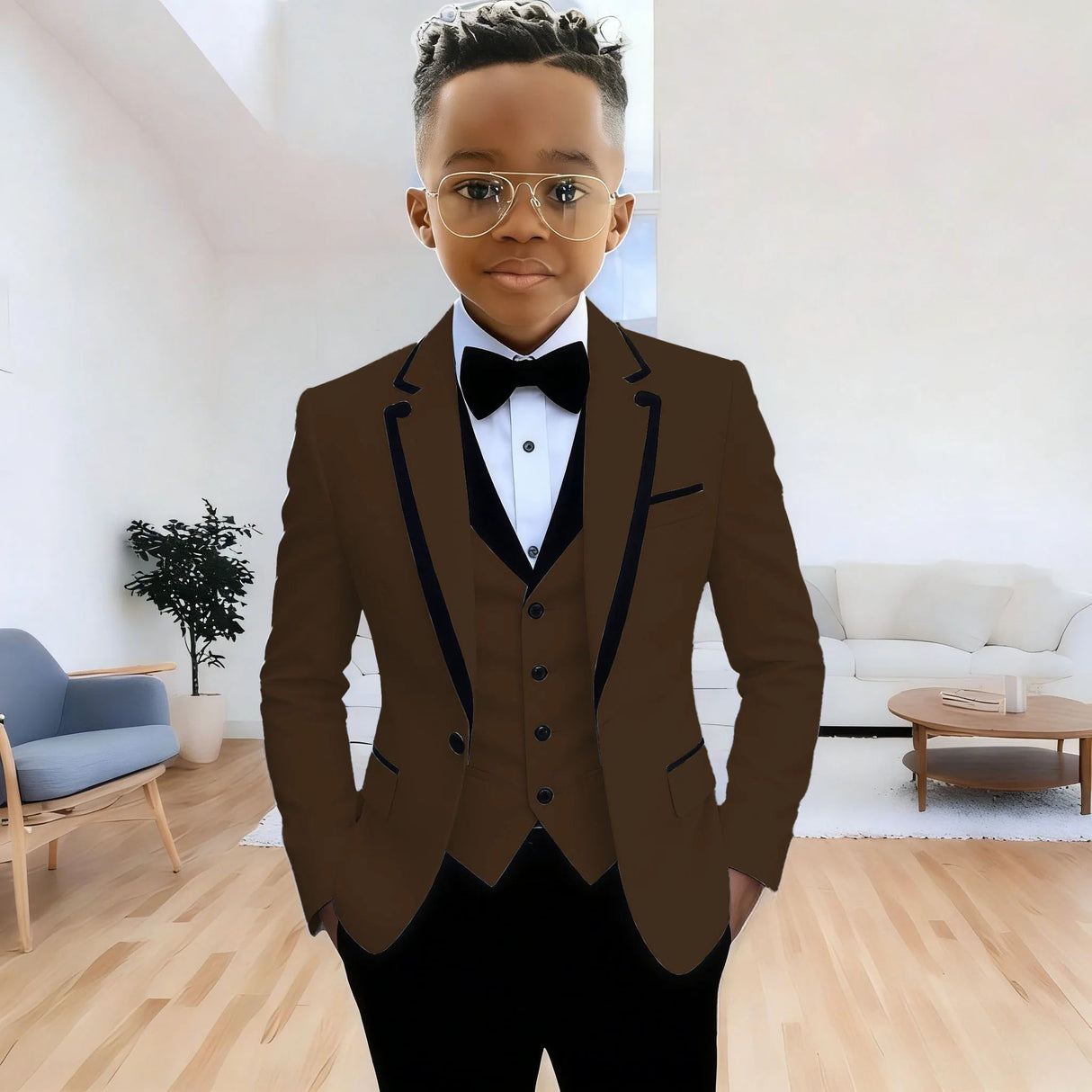 Boys Formal 3Piece Suit Jacket Pants Vest Provain Shop