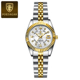 POEDAGAR Luxury Womens Waterproof Luminous Stainless Steel Quartz Watch Provain Shop