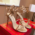 Luxury Crystal Butterfly Gladiator Heels for Summer Parties Provain Shop