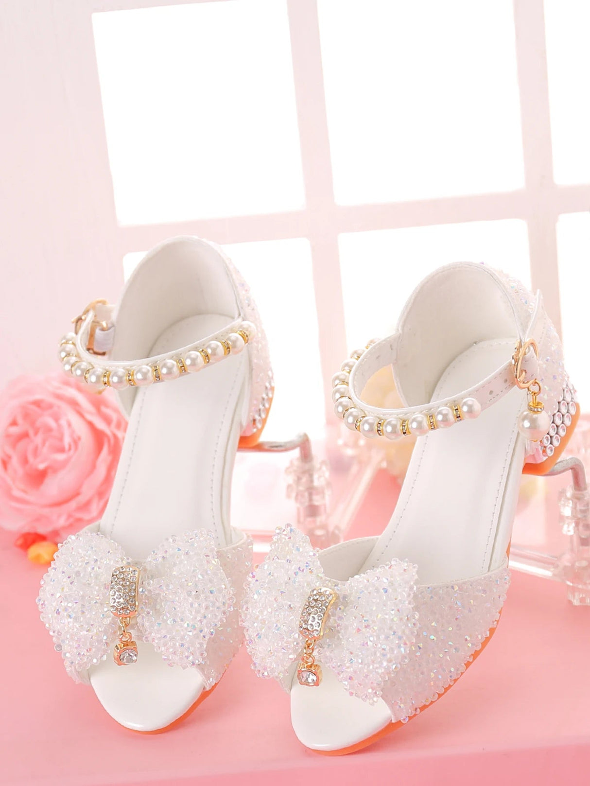 Sparkling Formal Girls Dress Sandals for Fashion Shows Provain Shop