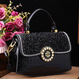 2025 Luxury Diamond Pearl Alligator Bridal Wedding Shoulder Bag Provain Shop