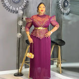 Elegant African Plus Size Dashiki Ankara Wedding Evening Gown Provain Shop