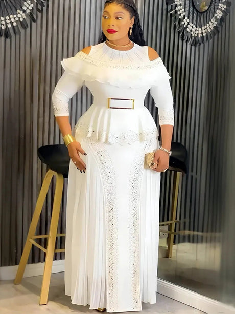 Elegant Plus Size African Luxury Party  Wedding Gowns Provain Shop