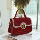 2025 Luxury Diamond Pearl Alligator Bridal Wedding Shoulder Bag Provain Shop