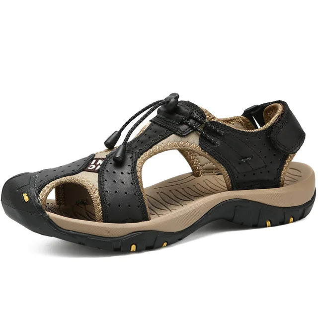 Mens Summer NonSlip Leather Hiking Sandals Sizes 3848 Provain Shop