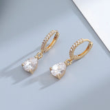 Elegant Emerald Ruby Zirconia Hoop Earrings for Her Provain Shop