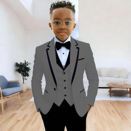 Boys Formal 3Piece Suit Jacket Pants Vest Provain Shop