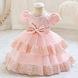 Cute Cotton Bow Party Dresses for Girls 16 Provain Shop
