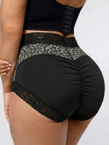 Leopard Print Tummy Control ButtLifting Shapewear Panties Provain Shop