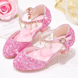 Sparkling Gold Girls Heels for Princess Flowergirl Dresses Provain Shop