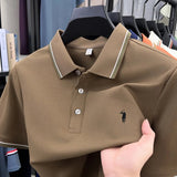 Luxury Pony Embroidery Mens Summer Business Casual Polo Provain Shop