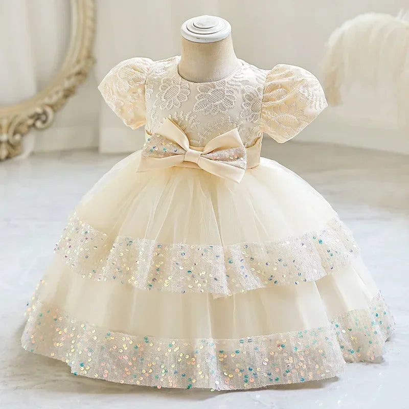 Cute Cotton Bow Party Dresses for Girls 16 Provain Shop