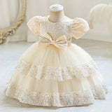 Cute Cotton Bow Party Dresses for Girls 16 Provain Shop