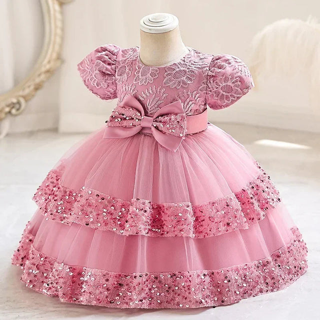 Cute Cotton Bow Party Dresses for Girls 16 Provain Shop