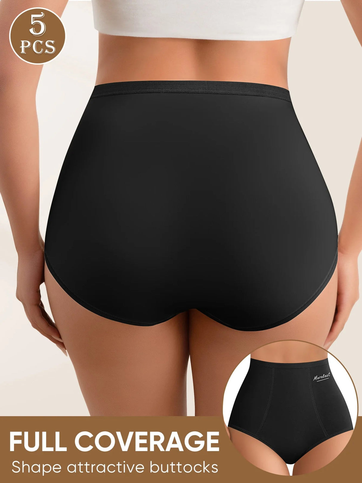 Tummy Control ButtLifting Cotton Panties 5Pack Provain Shop