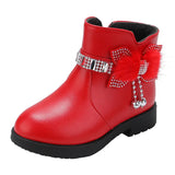 Sparkly Butterfly Knot Princess Boots for Girls Provain Shop
