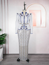 Elegant Plus Size Dashiki Ankara Sequin Party Sets Provain Shop
