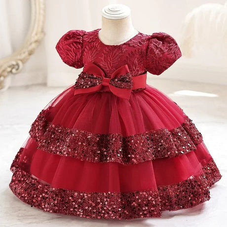 Cute Cotton Bow Party Dresses for Girls 16 Provain Shop