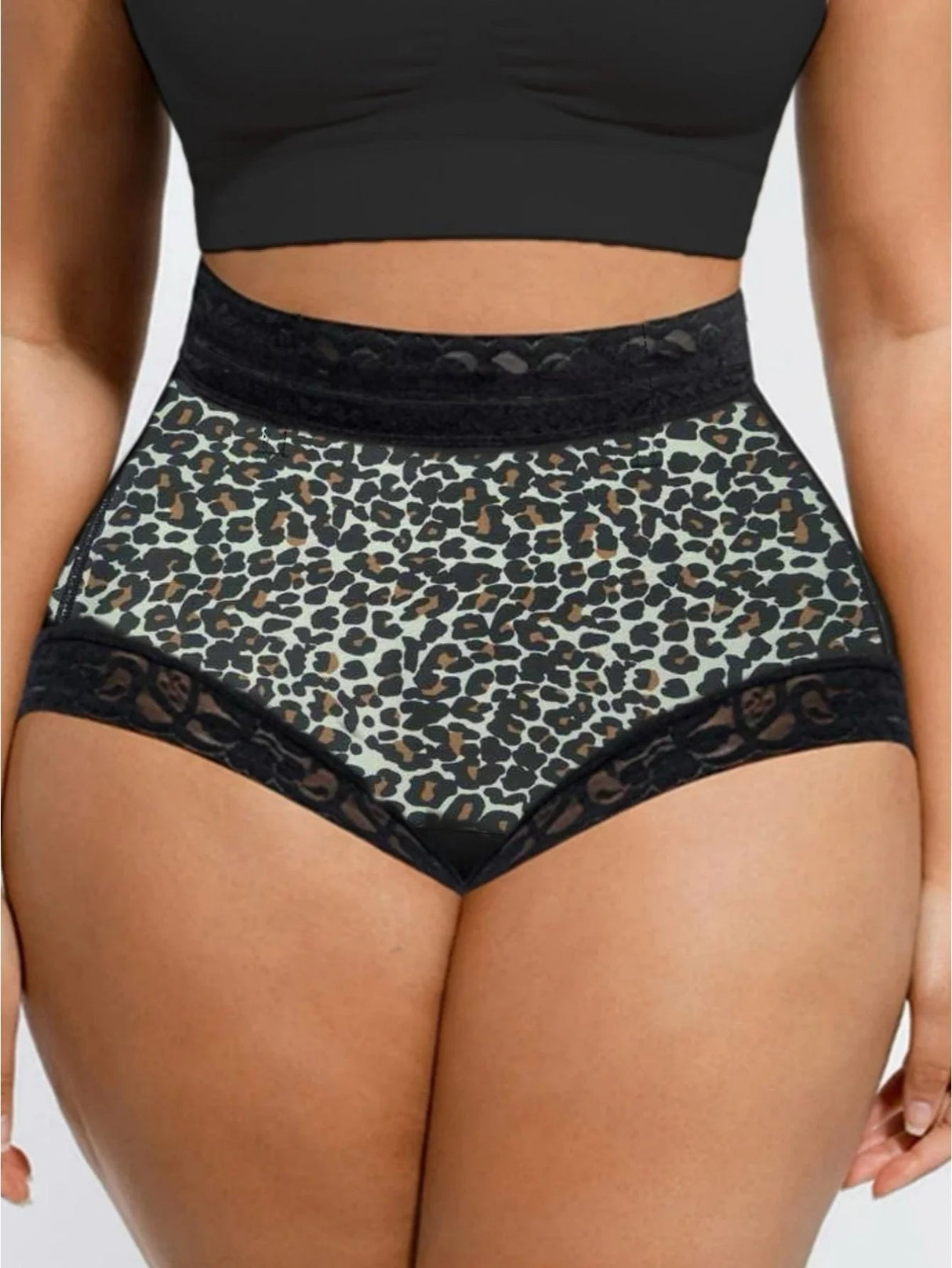 Leopard Print Tummy Control ButtLifting Shapewear Panties Provain Shop