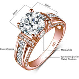 Sparkling 2ct D VVS1 Moissanite Diamond Engagement Ring Provain Shop