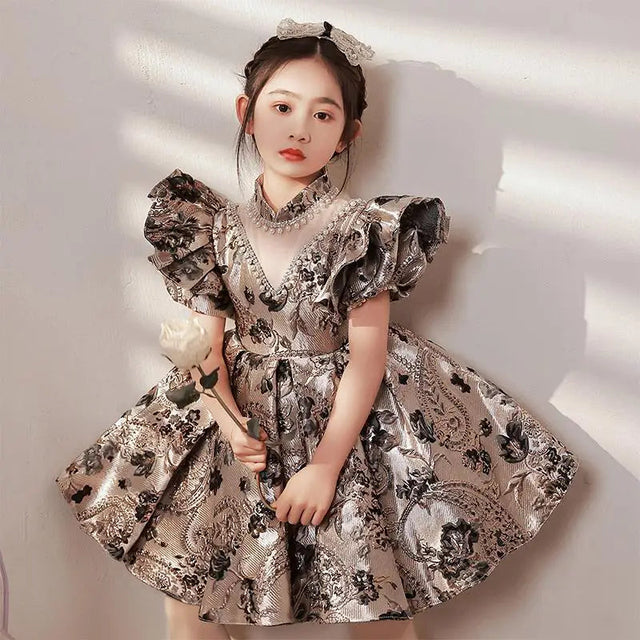 Luxury Vintage Flower Girl Ball Gowns for Special Occasions Provain Shop
