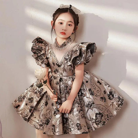 Luxury Vintage Flower Girl Ball Gowns for Special Occasions Provain Shop