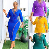 African Dashiki Summer Maxi Dress for Evening Parties Provain Shop