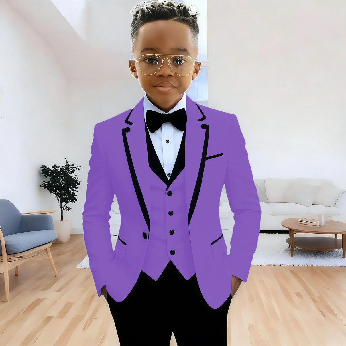 Boys Formal 3Piece Suit Jacket Pants Vest Provain Shop