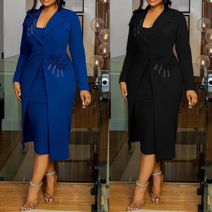 Elegant Floral TwoPiece Dress Set for Day or Night Provain Shop