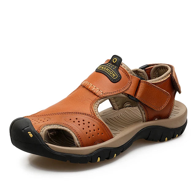 Mens Summer NonSlip Leather Hiking Sandals Sizes 3848 Provain Shop