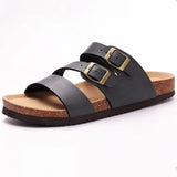 Litfun Womens Leather Cork Arch Support Beach Slides Provain Shop
