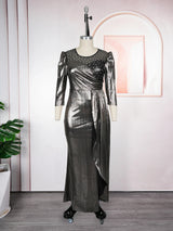 Elegant Plus Size African Diamond Dashiki Party Gowns Provain Shop