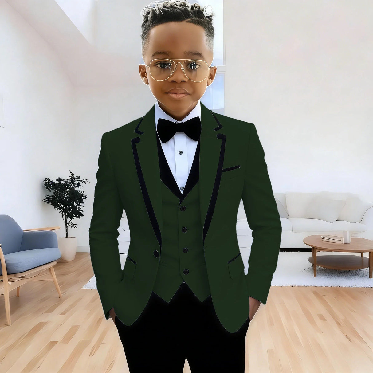 Boys Formal 3Piece Suit Jacket Pants Vest Provain Shop