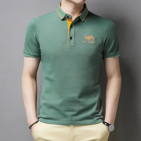 Mens Embroidered Summer Polo Casual Comfort Provain Shop