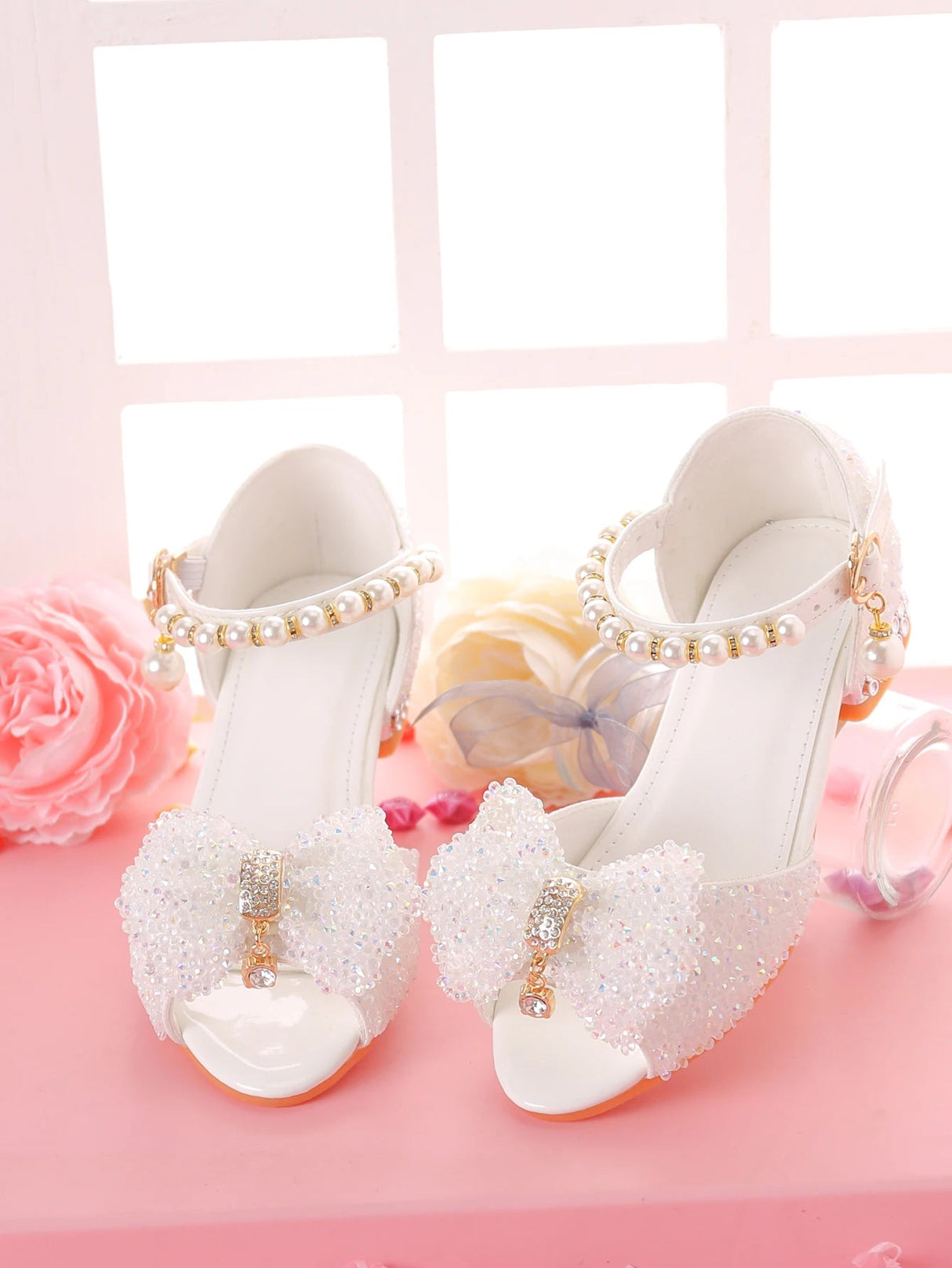 Sparkling Formal Girls Dress Sandals for Fashion Shows Provain Shop