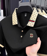 B Logo Colorblock Mens Summer Polo Lightweight Luxury Provain Shop