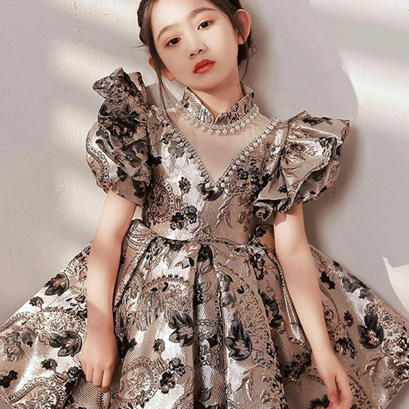 Luxury Vintage Flower Girl Ball Gowns for Special Occasions Provain Shop
