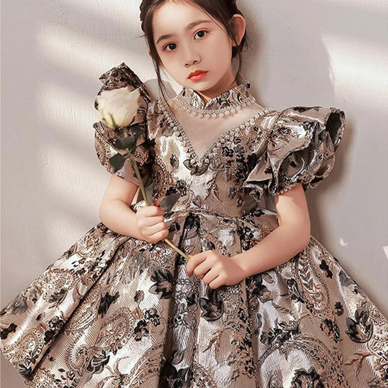 Luxury Vintage Flower Girl Ball Gowns for Special Occasions Provain Shop