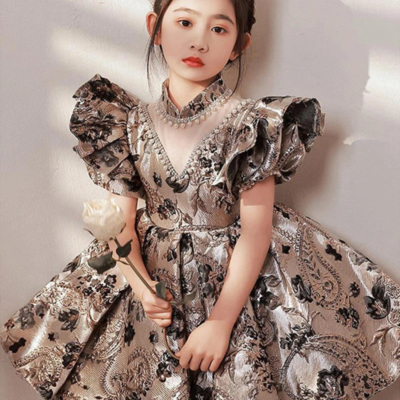 Luxury Vintage Flower Girl Ball Gowns for Special Occasions Provain Shop